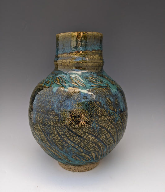 Turquoise Falls  Stoneware